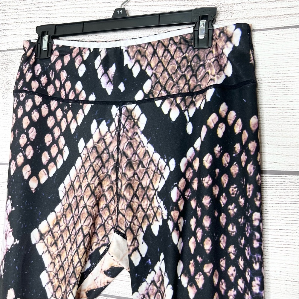 Black & Brown Python Snakeskin Animal Print High … - image 2